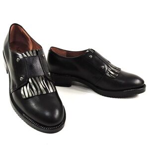 MOT-CLe 🇮🇹  WOMEN'S BLACK SOFT LEATHER COMFORT FASHION LOAFERS